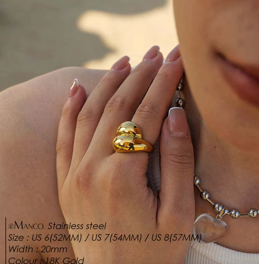 Vintage Double-Layer Ring