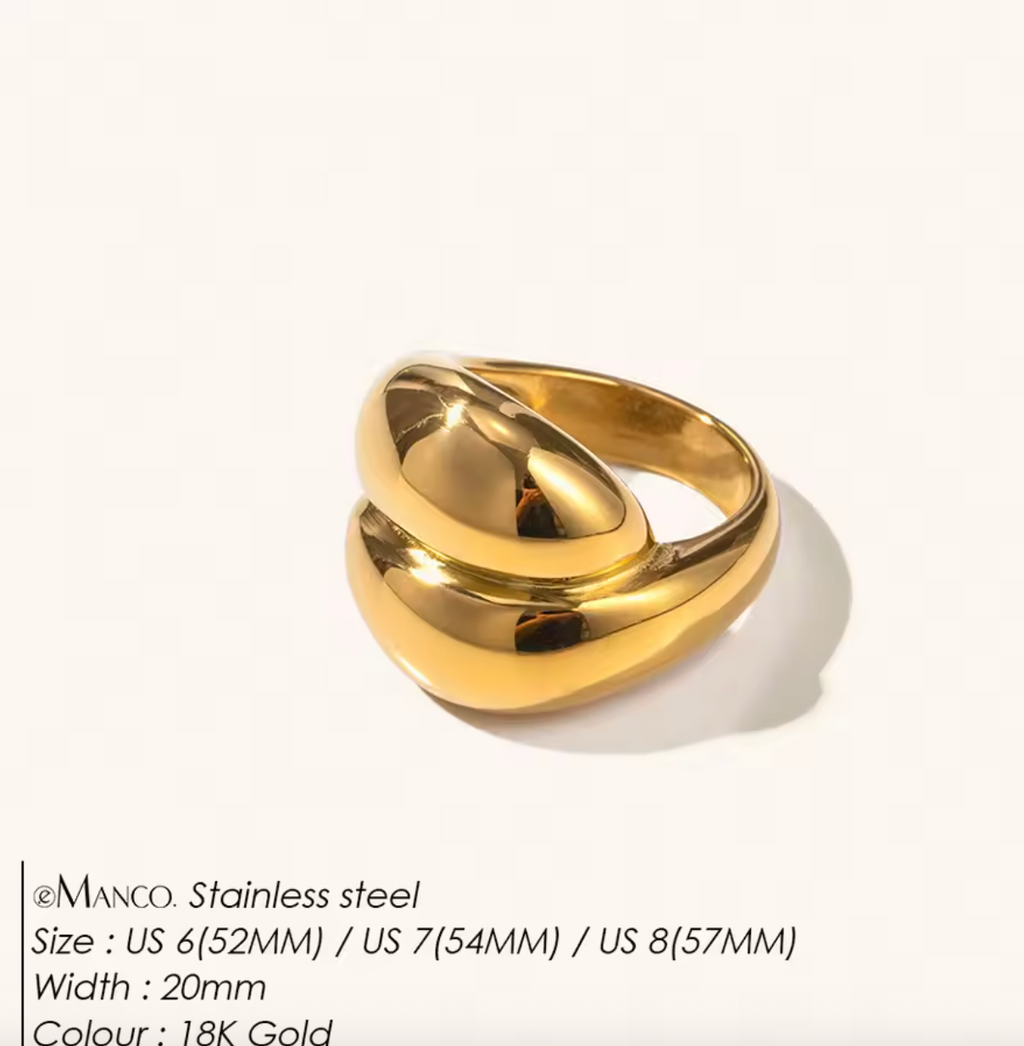 Vintage Double-Layer Ring